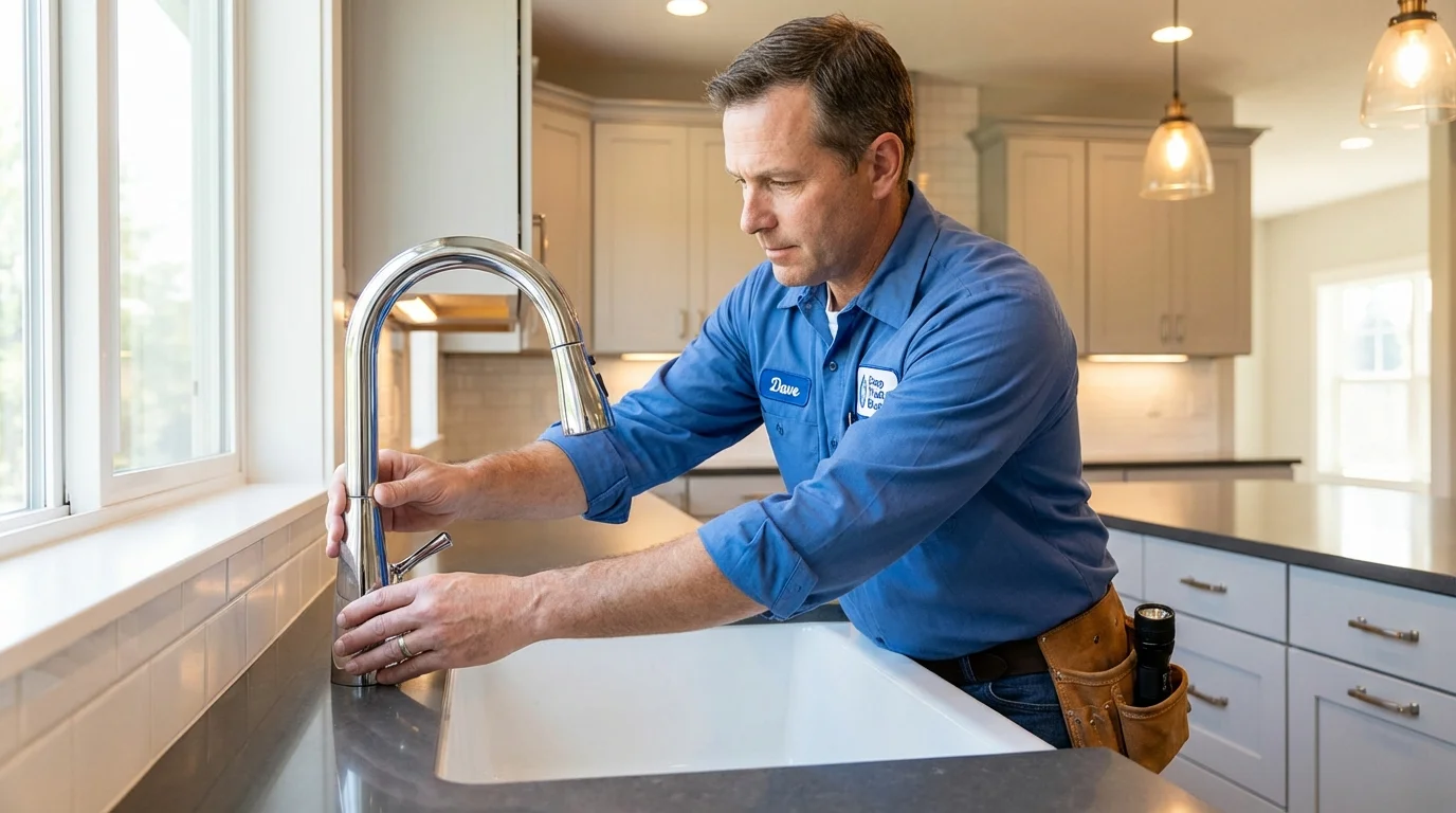 Kitchen faucet installation by Johns Plumbing LLC in Nassau