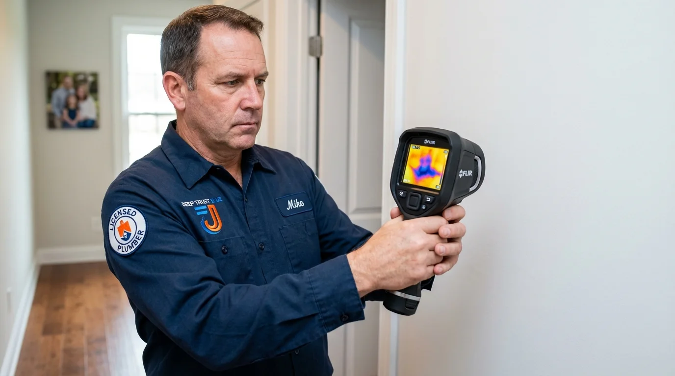Thermal imaging leak detection by Johns Plumbing LLC in Nassau